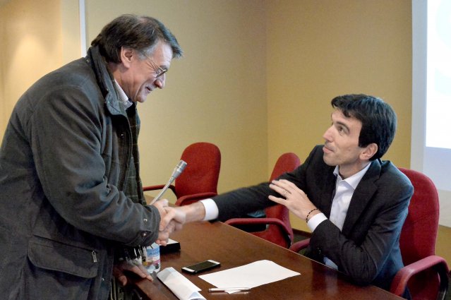 Ministro Maurizio Martina con Claudio Bragaglio (2016) Montichiari